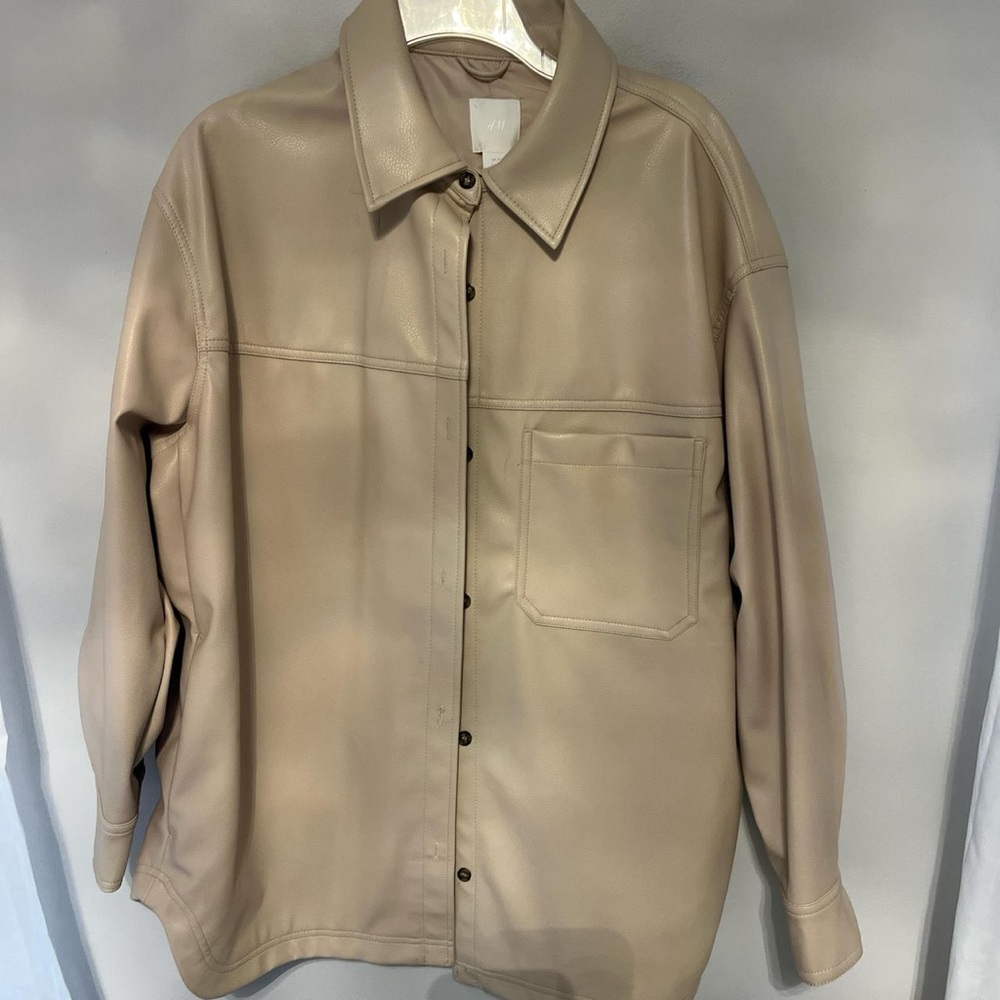 Faux leather jacket